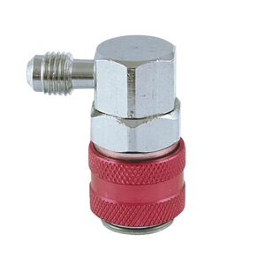 QCH90 CPS R-134a HI Side 90° Snap Coupler, 1/4" SAE Fittings