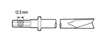 6150469200 Chicago Pneumatic Blade Cutter, Shank Hex 1/2" (12.5mm)