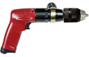 CP1117P05 Chicago Pneumatic 1/2" (13mm) 1Hp Industrial Pistol Drill with Jacobs Keyless Chuck