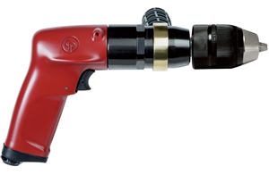CP1117P32 Chicago Pneumatic 3/8" (10mm) 1Hp Industrial Pistol Drill with Jacobs Keyless Chuck