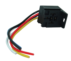 12618 FJC Inc. Relay Pigtail w/ Mounting Bracket - 4 or 5 Terminal Connector