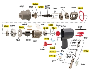 9895P 2235-TK1 Ingersoll-Rand Tune Up Kit Plastic Vanes