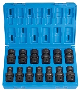 1313UM Grey Pneumatic 13 Pc. 1/2’’ Drive Metric Universal Set