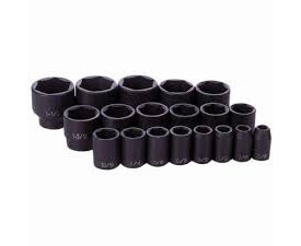 1319 Grey Pneumatic 19 Pc. 1/2” Dr. Fractional Impact Socket Set