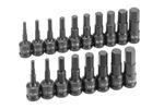 1598HC Grey Pneumatic 18 Pc. 1/2” Dr. Combo Hex Driver Sae/Metric Set