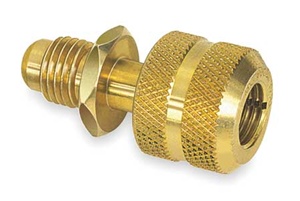 33115N JB Industries 5/16" Female Flare Quick Coupler x 1/4" Male Flare Auto Shut-Off Coupler