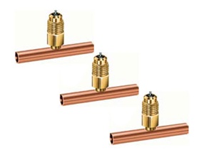 A31134 JB Industries 1/4" OD Copper Tee Access 3 Pack
