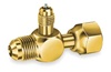 A31853 JB Industries 3/8" Male Flare x 3/8" Female Swivel Nut x 1/4" Flare Access - Each