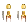 A32816 JB Industries Copper Saddle 1/4 Male Flare - 1" Solder 2 Pack