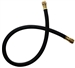 CL6-144 JB Industries 3/8" x 144" Black Environmental Charging Hose without Core Depressor