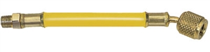 CLP-6Y JB Industries 1/4" x 6" Yellow Replacement Enviro-Safe Whip End with 1/8" MPT