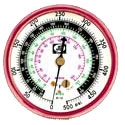 M2-500 JB Industries High Side Red R-12 / R-22 / R-502 Pressure Gauge - 2-1/2"