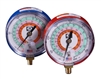 M2-831 JB Industries High Side Illuminating Face Red R-22 / R-410A / R-407C Pressure Gauge - 3-1/8"