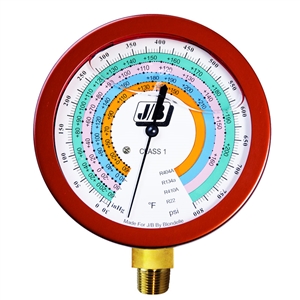 M2-865 JB Industries Glycerin Filled High Side Pressure Gauge 3-1/8" (80mm)