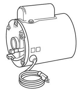 PR-307 JB Industries 1/2 HP 230V 50 Cycle Motor w/Switch and Line Cord