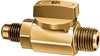 V34901 JB Industries 1/4" SAE x 1/8" MPT Shut-Off Ball Valve - Each