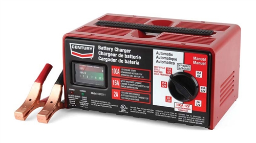 K3153-1 Century 15/2/100 Amp 6/12 Volt Manual / Automatic Deep Cycle  Battery Charger