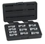 80565 KD Tools 10 Pc. Metric 6 Pt. Flex Socket Set - 3/8” Drive