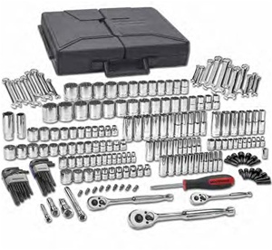 80933 KD Tools GearWrench 216 PC 1/4" 3/8" 1/2" Drive 6-12 Pt Mechanics Tool Set Multi Drive