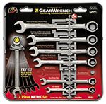 9317 KD Tools 7 Pc. SAE Combination Ratcheting Gearwrench Set