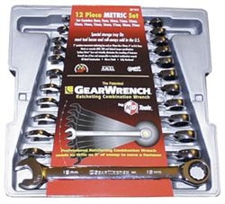 9412 KD Tools 12 Pc. Gearwrench Combination Ratcheting Wrench Set METRIC