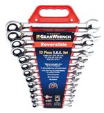 9509 KD Tools 13 Pc. SAE Reversible Combination Ratcheting Gearwrench Set