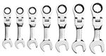 9570 KD Tools 7 Pc. SAE Stubby Flex Head Combination Ratcheting Gearwrench Set