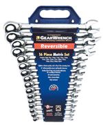 9602 KD Tools 16 Pc. Metric Reversible Combination Ratcheting Gearwrench Set