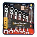 9900 KD Tools 7 Pc. Metric Flex Head Combination Ratcheting Gearwrench Set