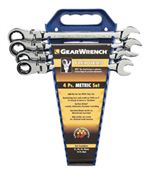 9903 KD Tools 4 Pc. Metric Flex Head Combination Ratcheting Gearwrench Completer Set