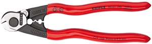 9561190 Knipex 7 1/2 Wire Rope Cutter 15/64" (6mm)