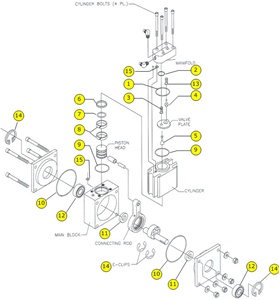 KT3305 PROMAX Compressor Repair Kit (CP1300 Compressors)