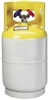 10507.3 Manchester Tank 30lb. 1/4 Flare Refillable Refrigerant Tank 400 PSI Red Vapor Blue Liquid