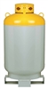 140509TC Manchester 1000lb. Liquid & Vapor Service Valves 400 PSI Refrigerant Storage Tank With Level Gauge and Bottom Valve Port