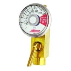 S638-1 Milton Industries Inline Air Flow Regulator With Gauge, 1/4"Female NPTx1/4"Male NPT