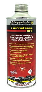 400-0060 MotorVac CarbonClean MV6 Gas / Petrol Fuel System Cleaner 16 oz 473 ml Can (Case of 6)