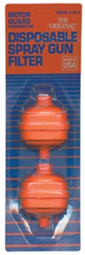 D122 Motor Guard Disposable Spray Gun Filter - 2-pk