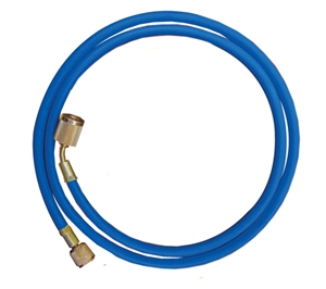 45601 Mastercool 60" Blue Hose W/Shut-Off Valve Fitting