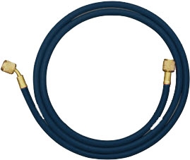 46364 Mastercool 36" Black Nylon Barrier Hose With Shut-Off Valve Fitting