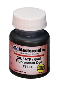 53610 Mastercool 1oz. Universal Engine Oil Fluorescent Dye