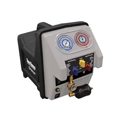 69350 Mastercool 110V Dual Piston Recovery Mach W/Oil Seperator Module Drier & Sightglass