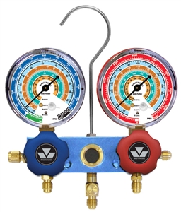 85103-M Mastercool Metric Aluminum R134A Manifold W/63mm Gauges Only