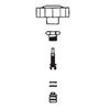 85210 Mastercool Stem Assembly W/Nut And Knobs (2 Set)