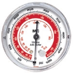 85500-RG Mastercool R134A (No Temp Scale) Compound 2 1/2" High Side Gauge W/Gauge Protector