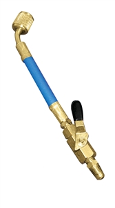 90263-R Mastercool Blue 1/4" X 1/4" 45° Manual Shut-Off Valve