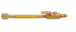 90264 Mastercool Yellow 1/4" X 1/4" Straight Manual Shut-Off Valve