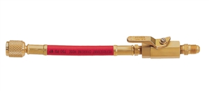 90265 Mastercool Red 1/4" X 1/4" Straight Manual Shut-Off Valve