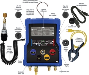 99903 Mastercool 4-Way Digital Manifold Less Accessories