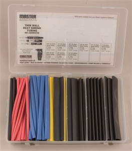 10062 Master Appliance Shrink Tubing Thin Wall 9 Items 103 Pcs