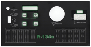 RA19511 Robinair Control Panel Decal 34134A 34135 34137 AC690
